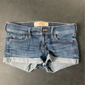 Hollister low rise jean shorts